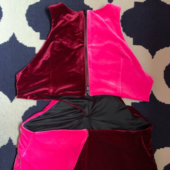 Topshop x Halpern Velvet Twist Dress US12 - Picture 5 of 11
